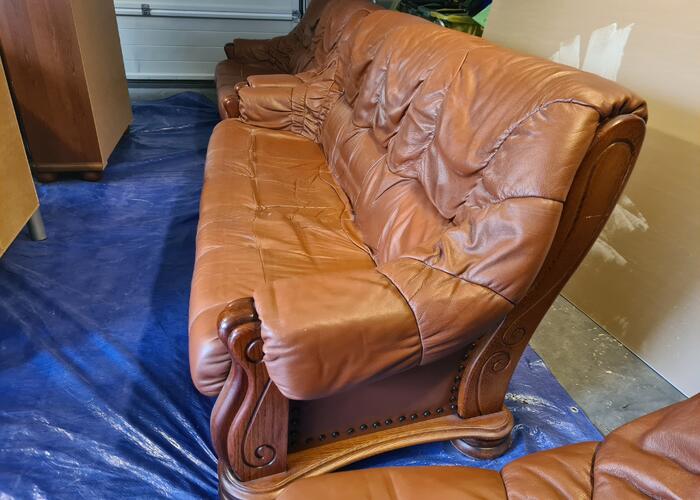 Grajewo ogłoszenia: Sprzedam komplet wypoczynkowy. Dwie kanapy + fotel